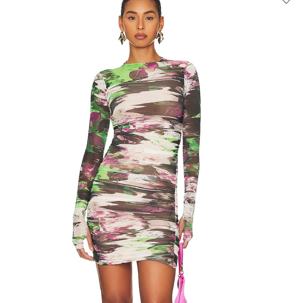 Revolve AFRM Mesh Abrstract Dress